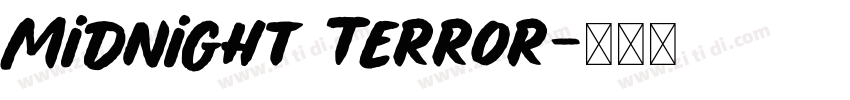 Midnight Terror字体转换